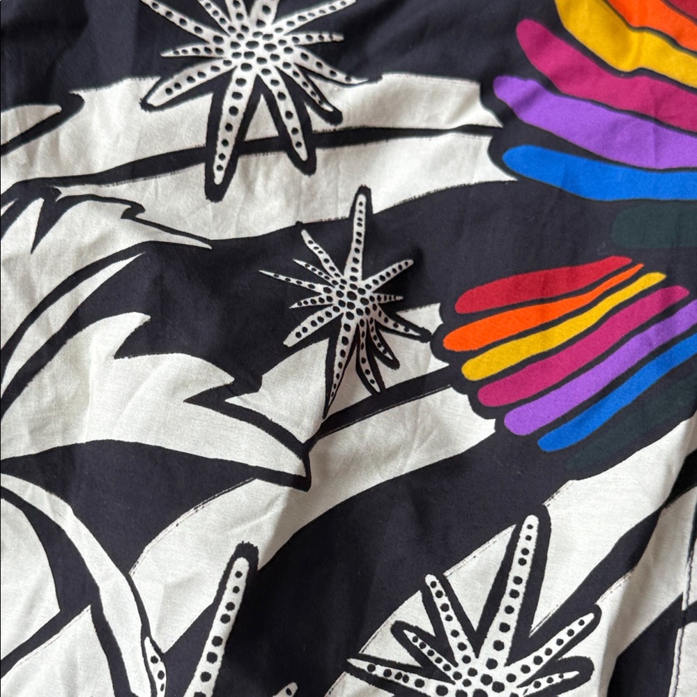 NWT  FARM RIO Toucans Wave Organic Cotton Mini Dress In Toucans Wave - Picture 8 of 16